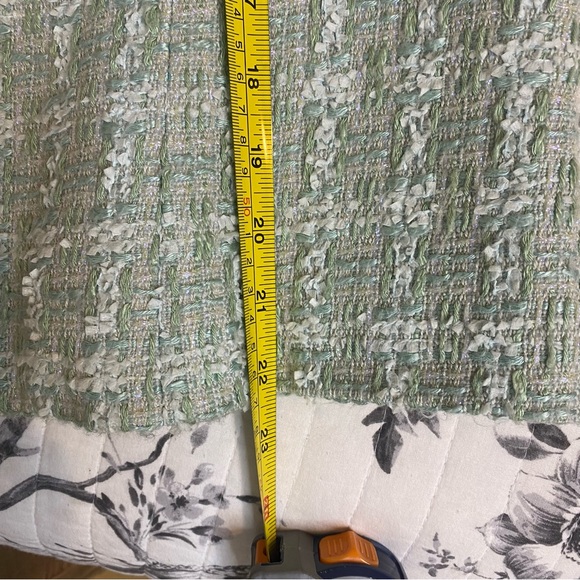 Vintage Carlisle Tweed Aqua Seafoam Long Sleeve Wool Blend Button Blazer Size 14 - Picture 7 of 9